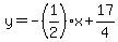 y=-%281%2F2%29x%2B17%2F4