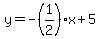 y=-%281%2F2%29x%2B5