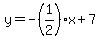 y=-%281%2F2%29x%2B7