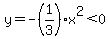 y=-%281%2F3%29%2Ax%5E2%3C0