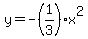 y=-%281%2F3%29x%5E2