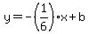 y=-%281%2F6%29x%2Bb