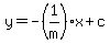 y=-%281%2Fm%29x%2Bc