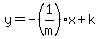 y=-%281%2Fm%29x%2Bk