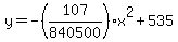 y=-%28107%2F840500%29x%5E2+%2B+535