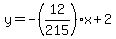 y=-%2812%2F215%29x%2B2