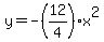 y=-%2812%2F4%29x%5E2