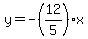 y=-%2812%2F5%29x