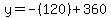y=-%28120%29%2B360