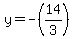 y=-%2814%2F3%29