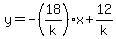 y=-%2818%2Fk%29x%2B12%2Fk
