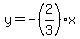 y=-%282%2F3%29x