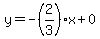 y=-%282%2F3%29x%2B0