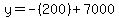 y=-%28200%29%2B7000