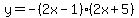 y=-%282x-1%29%282x%2B5%29