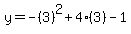y=-%283%29%5E2%2B4%283%29-1