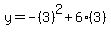 y=-%283%29%5E2%2B6%283%29