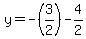 y=-%283%2F2%29-4%2F2+