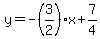 y=-%283%2F2%29x%2B7%2F4