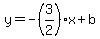 y=-%283%2F2%29x%2Bb