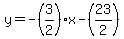 y=-%283%2F2%29x-%2823%2F2%29