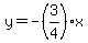 y=-%283%2F4%29x