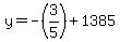 y=-%283%2F5%29%2B1385