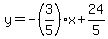 y=-%283%2F5%29x%2B24%2F5