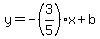 y=-%283%2F5%29x%2Bb