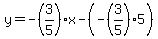 y=-%283%2F5%29x-%28-%283%2F5%295%29