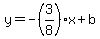 y=-%283%2F8%29x%2Bb