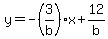 y=-%283%2Fb%29x%2B12%2Fb
