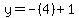 y=-%284%29%2B1