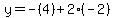 y=-%284%29%2B2%28-2%29