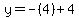 y=-%284%29%2B4