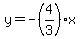 y=-%284%2F3%29x