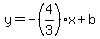 y=-%284%2F3%29x%2Bb