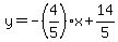 y=-%284%2F5%29x%2B14%2F5