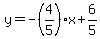 y=-%284%2F5%29x%2B6%2F5