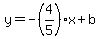 y=-%284%2F5%29x%2Bb