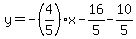 y=-%284%2F5%29x-16%2F5-10%2F5