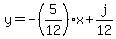 y=-%285%2F12%29x%2Bj%2F12