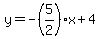 y=-%285%2F2%29x%2B4