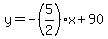 y=-%285%2F2%29x%2B90