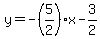 y=-%285%2F2%29x-3%2F2