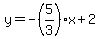 y=-%285%2F3%29x%2B2