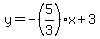y=-%285%2F3%29x%2B3