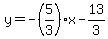 y=-%285%2F3%29x-13%2F3