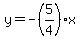 y=-%285%2F4%29x