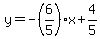 y=-%286%2F5%29x%2B4%2F5